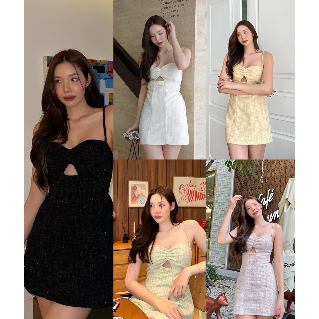 Sister.rrr :  DAISY DRESS เครสสั้นผ้าทวิต