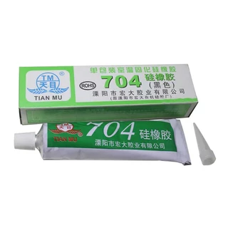 1pcs กาวซิลิโคนอุตสาหกรรม 704 705 สี:ดำ ขาว โปร่งใส กันน้ำ ติดดี ทนความร้อน กาวซิลิโคนระบายความร้อน 704 ยางซิลิโคนสี