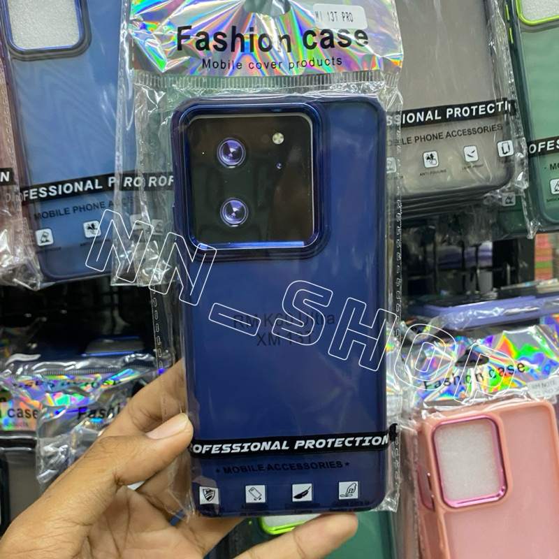 เคสTPUขอบสีหลังขุ่น รุ่นXiaomi Mi13T/13T Pro !มี5สี! เคสTPUขอบสีหลังเงา สินค้าพร้อมส่งในไทย