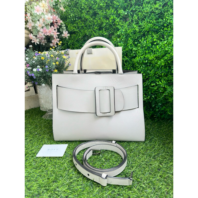 กระเป๋า👜Authentic B o y y Espom B o b b y 32 white 💯