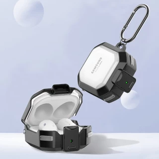 เคส Samsung buds live /pro/2/2pro/FE/Buds Core คลิปล็อค ป้องกันหาย โปรงใส พร้อมที่คล้อง (Model.9)