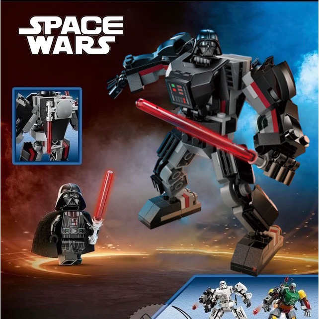 KSZ space star wars figure NO.1035-1037 ตัวต่อ สตาร์วอร์ หุ่นยนต์ ซีรีส์ โมเดล 6-12 ปี เด็ก ของเล่นเด็ก ชุดตัวต่อ