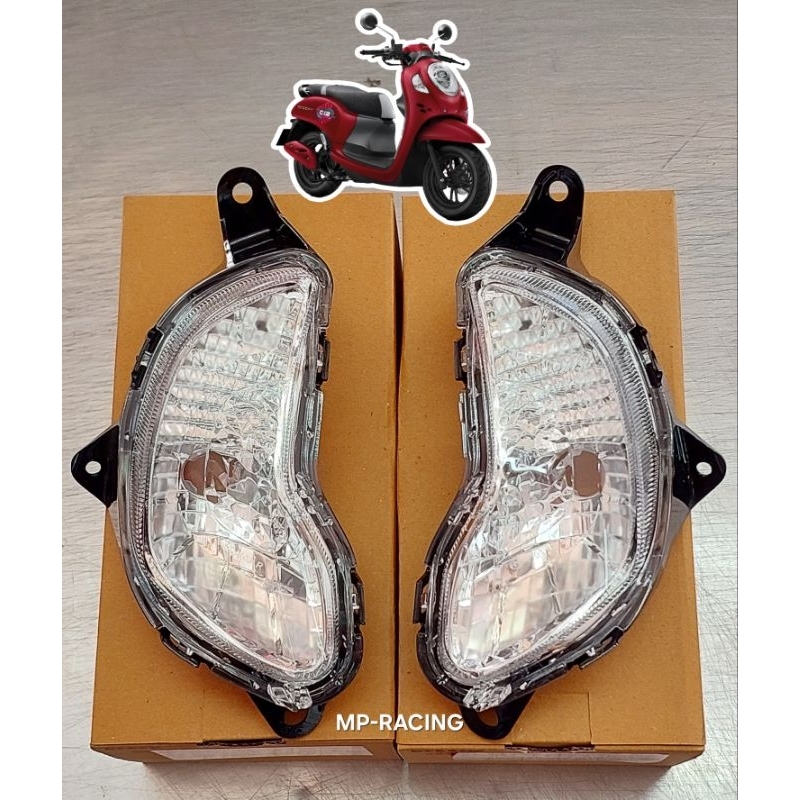 ไฟเลี้ยวหน้า รุ่นสกู้ปปี้-ไอ, Scoopy-i ปี 2020-21(4621-103-L/R ZD)(ราคาต่อข้าง)โคมไฟเลี้ยวเปล่า ไม่มีขั้วและหลอดไฟ
