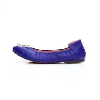O&B รองเท้าหนังแกะ รุ่น AUDREY CREST IN BLUE HAWAII-11087CS36004F_S4BLXX