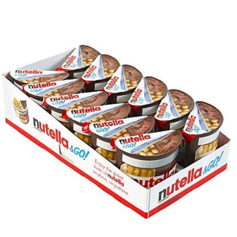 Nutella go บิสกิตแท่งพร้อมช๊อกโกแลตนูเทลล่า 12 ชิ้น/1ลัง