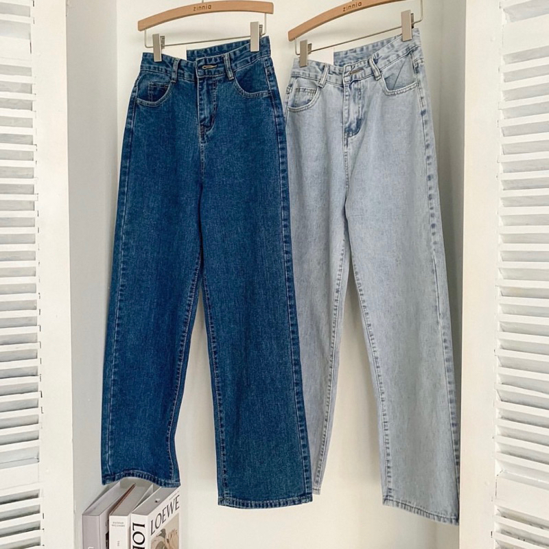 𝑇ℎ𝑒𝑦𝑜𝑢𝑟𝑙𝑜𝑜𝑘𝑠 57 Street Jeans กางเกงยีนส์ ขากระบอก (สั่งใน Live มีโค้ดลด 100฿)