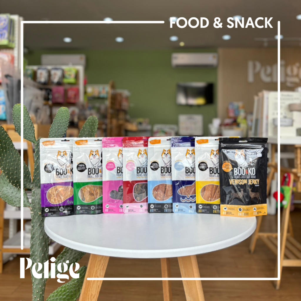Boo&Ko บูแอนด์โค ขนมเนื้อสัตว์อบแห้งสำหรับสุนัข