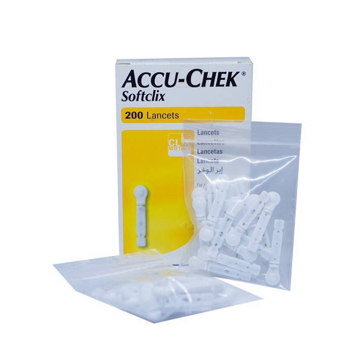 แอคคิว-เช็ค เข็มเจาะเลือด ตรวจน้ำตาล บรรจุ 25 ชิ้น [3 กล่อง] AA 5326 Accu-Chek Softclix 25 Lancets - รูปที่ 4