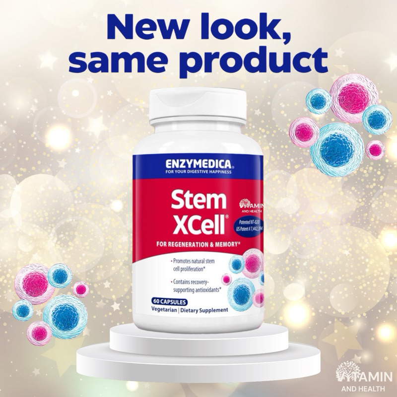 พร้อมส่ง (มีโค้ดลด) สเต็มเซลล์ Stem Xcell, Enzymedica, Stem Xcell, 60 Capsules | Stem cell