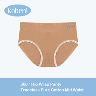 ⭐KOBENI⭐Free Size กางเกงในไร้ขอบ เอวกลาง ผ้าเรียบนุ่มลื่น ชุ…