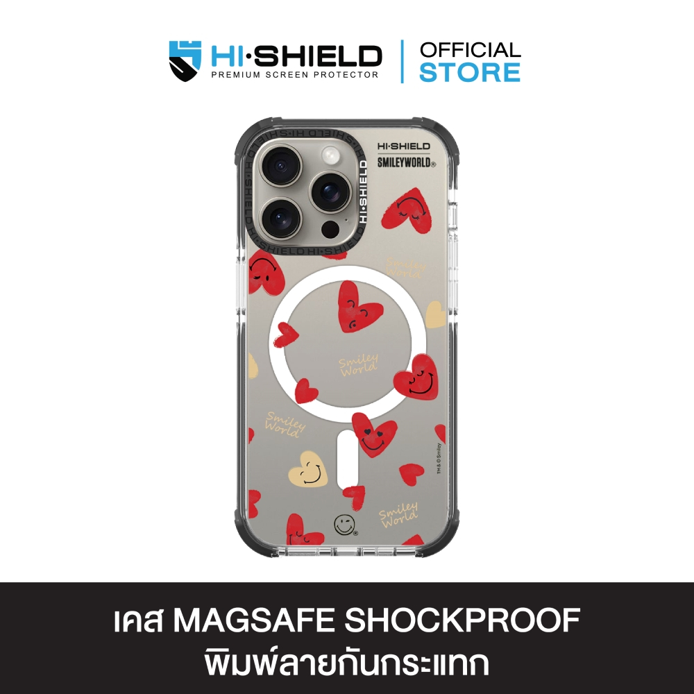 HI-SHIELD Stylish Magsafe Shockproof Case รุ่น Cupid's Heart [iPhone 14,15 Pro/Pro Max] - เคสแม่เหล็กกันกระแทก