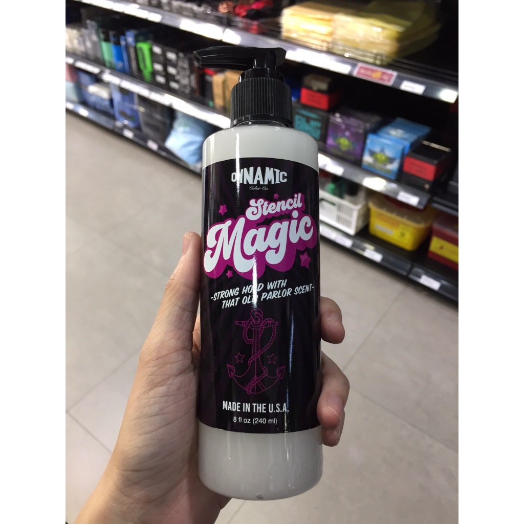 น้ำยาลอกลายDynamic Stencil magic 8oz (240ml.)สำหรับลอกลายงานสัก
