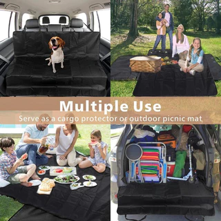 แผ่นรองกันเปื้อนในรถ ผ้าคลุมเบาะหลังเบาะหน้าแบบหนา กันน้ำกันรอยหมาแมว Anti-Scratch Dog Car Back Seat Cover Pet No. 3193