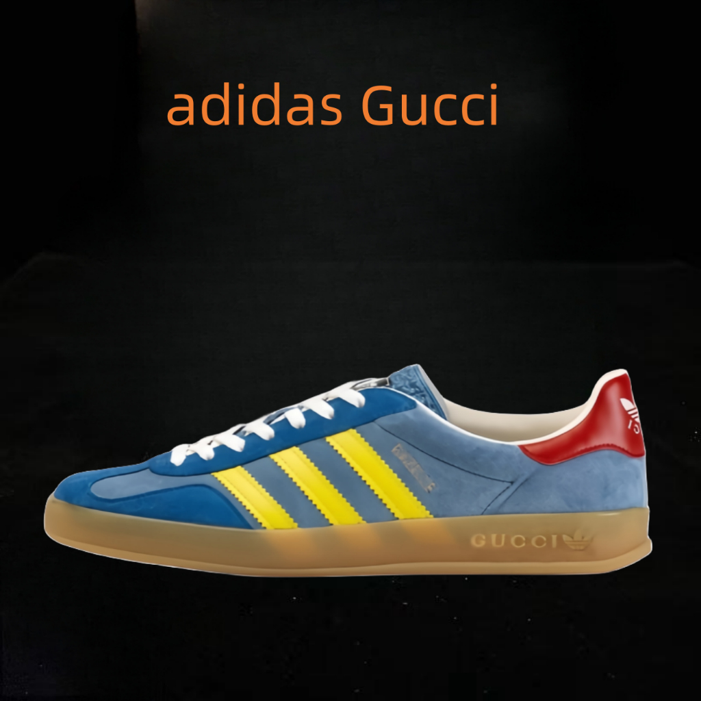 adidas originals x Gucci Gazelle สีฟ้าอ่อน ของแท้ 100 %