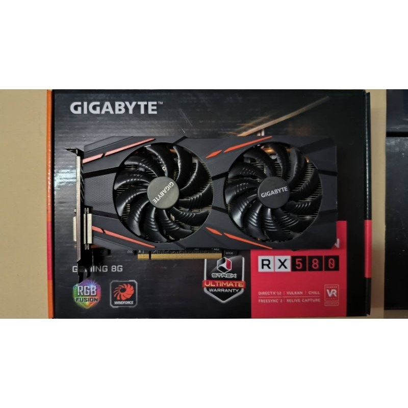 GIGABYTE GAMING RX 580 8GB (D5) มือ 2 สภาพดี มีกล่อง
