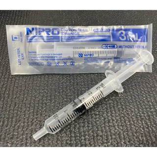 Nipro syringe 3 ml ไซริ้งค์ 3 ซีซี ไซริ้งค์ป้อนยา ไซริ้งค์ป้อนอาหาร นิโปร