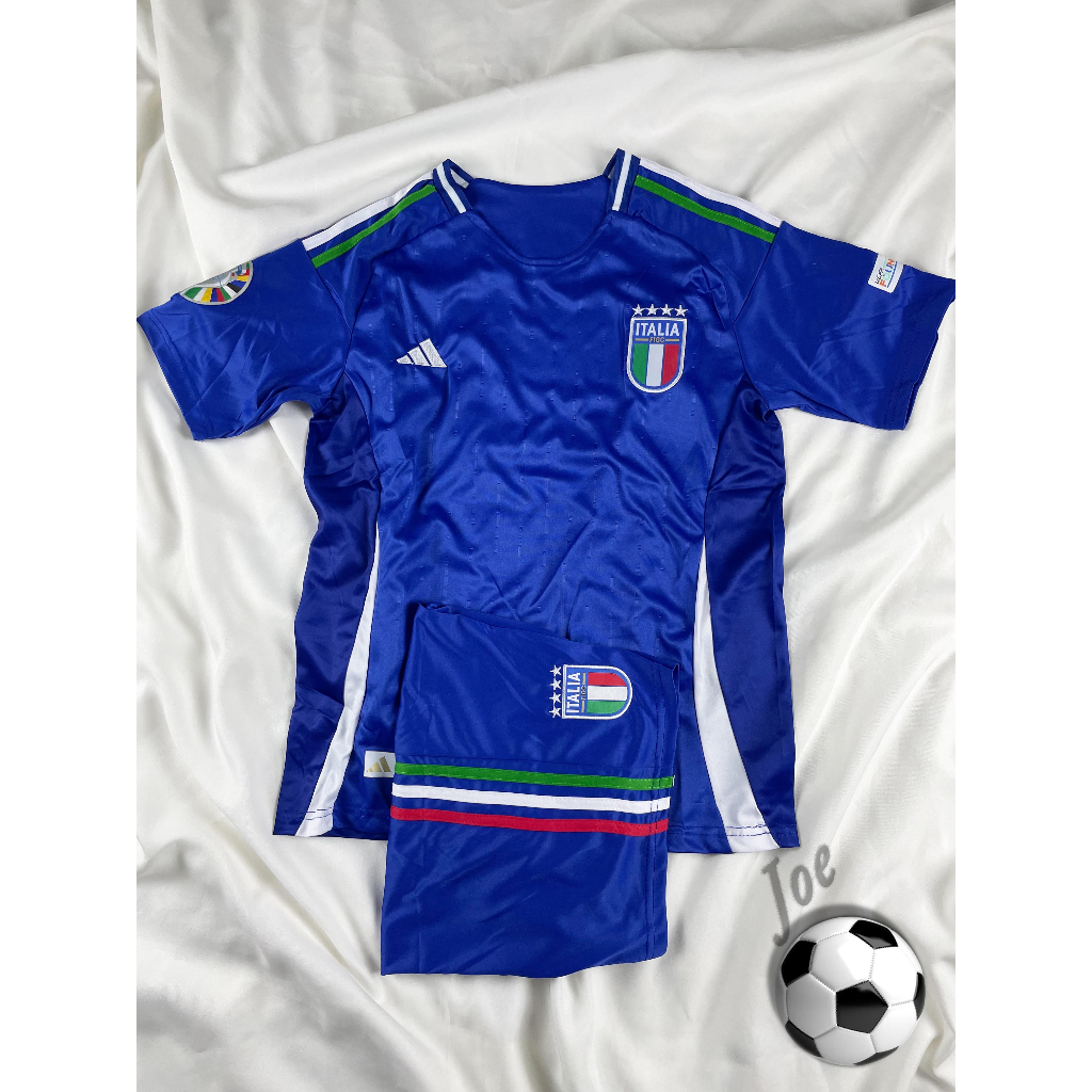 ชุดบอลทีมชาติ Italy (Blue) เสื้อบอลและกางเกงบอลผู้ชาย ปี 2023-2024 ใหม่ล่าสุด