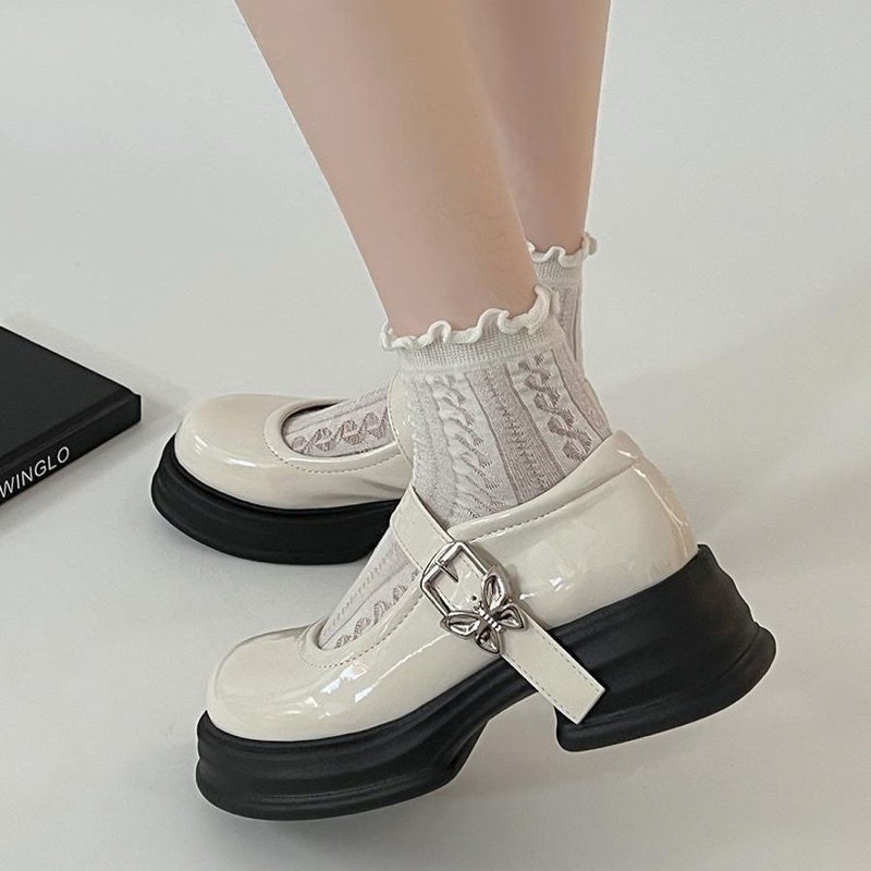 ꒰ พร้อมส่ง ꒱ รองเท้าคัทชูผีเสื้อ εїз🌷เสริมส้น 5.5cm🤏🏻 น่ารักมากๆ🫶🏻