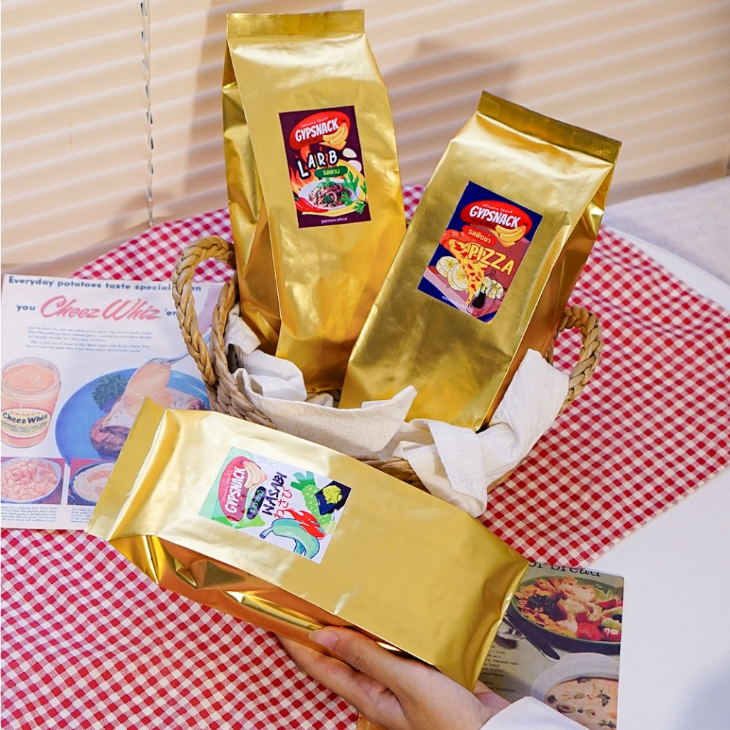 ✨แพ็คเกจใหม่✨ กล้วยฉาบGYPSNACK กล้วยหินฉาบไขมันต่ำ🍌🔥 12 รสชาติ [150/250g]🧀🧅🍕🍅