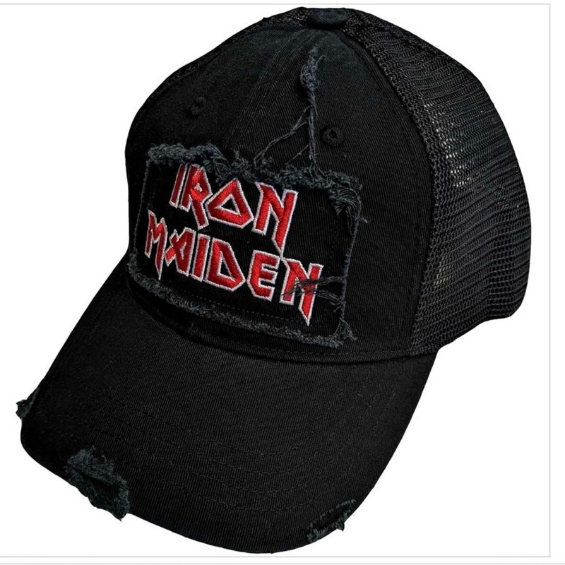 หมวกวง Iron Maiden ลาย SCUFFED LOGO ลิขสิทธิ์แท้100% นำเข้าจาก UK