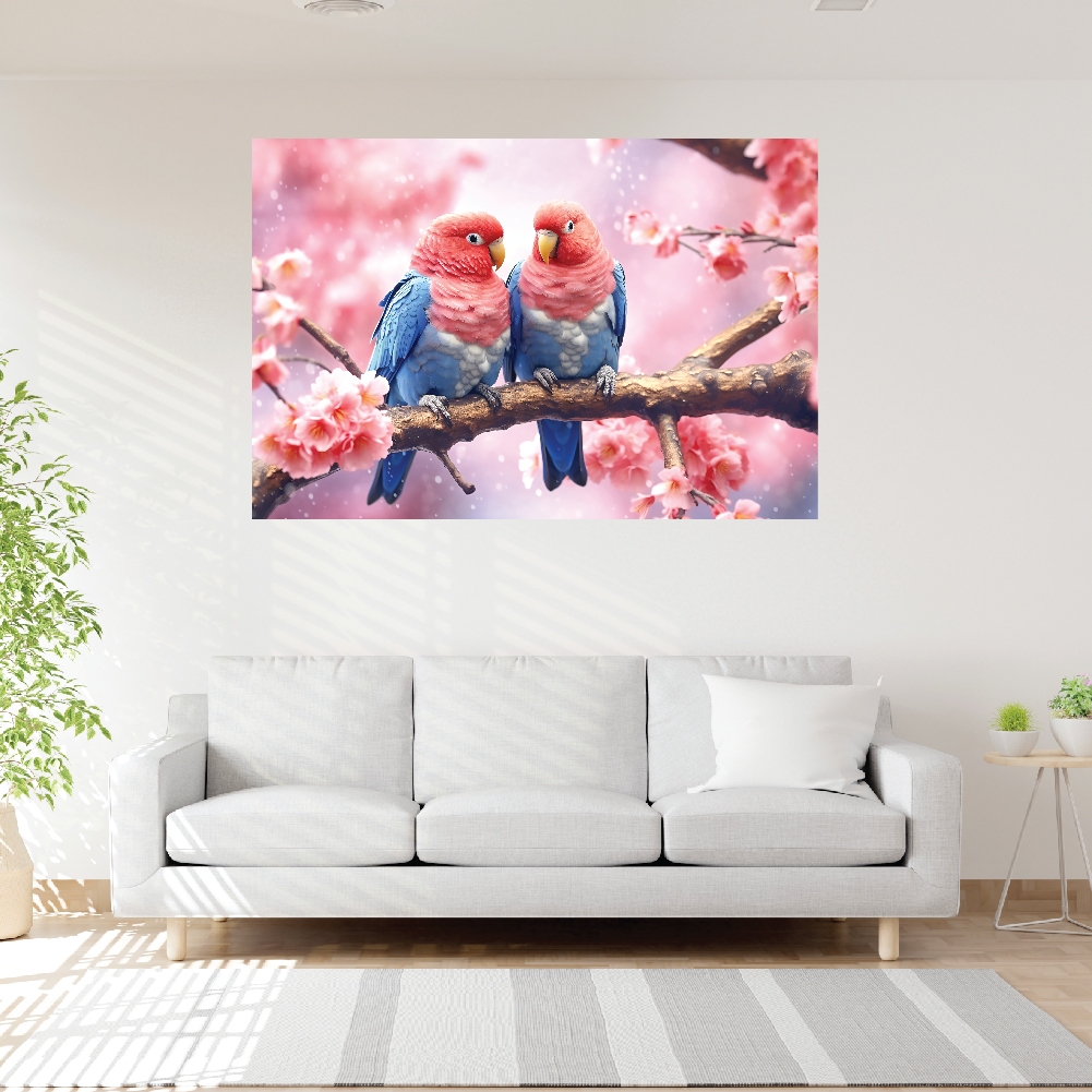 Birds-ภาพแขวนผนัง ภาพพิมพ์แคนวาส พร้อมกรอบลอย [พร้อมส่ง] – โปรปัง
