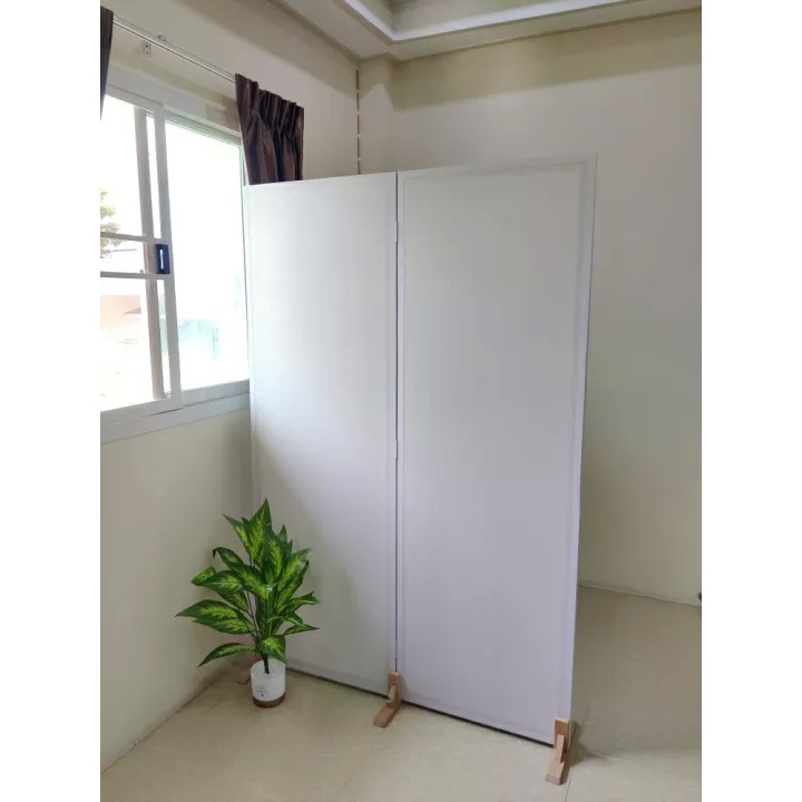 ฉากกั้นห้องพระ ออกบูธ partition พาทิชั่น บังตา ฉากสำเร็จรูป กั้นห้อง กว้าง 120 ซม. สูง 180 ซม. แถมขา
