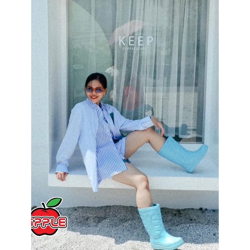 *มีไซส์พิเศษ 12-12.5 * Red apple รองเท้าบูทกันน้ำ ไฟล่อน  SK103 ไซส์ 9-12.5 - ภาพย่อย 3