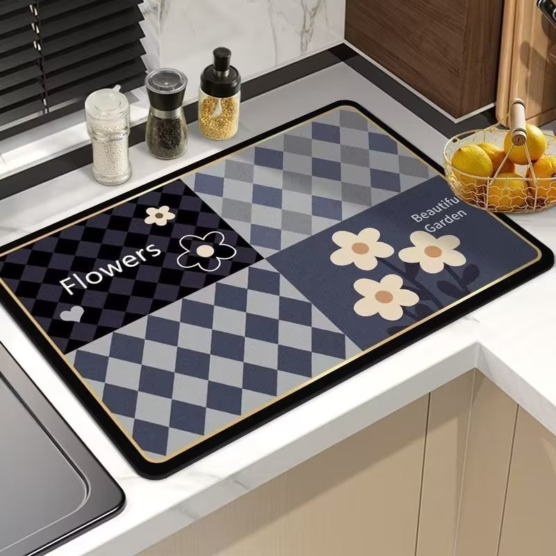 【พร้อมส่ง】แผ่นดูดซับน้ํา แผ่นรองท่อระบายน้ํา ดูดซับน้ําได้ดี โคลนไดอะตอม สําหรับห้องครัว(มีให้เลือก 3 ขนาด) - รูปที่ 4