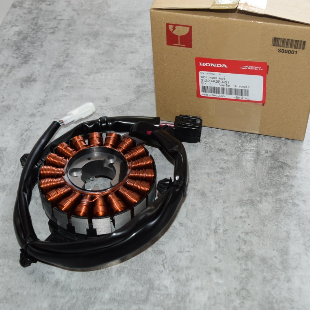 ขดลวดสเตเตอร์ (STATOR COMP R) CLICK160 ปี 2022 แท้ศูนย์ฮอนด้า ราคา/1ชิ้น 31220-K2S-N01