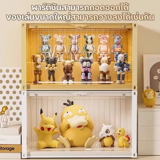 กล่องใส่โมเดล กล่องใส่โมเดลคอนเทนเนอร์มีไฟ กล่องอะคริลิคใส มีให้เลือก 4 สี Container Box With Light ตู้โชว์ตุ๊กตา