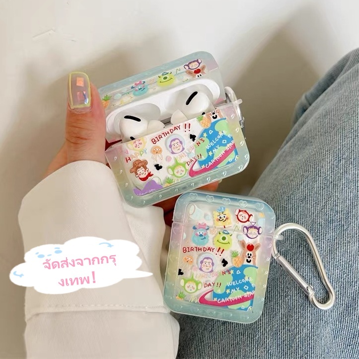 【In stock】เคส for Airpods pro/3/2/1/Gen3 พร้อมสายห้อย toy story บัซไลท์เยียร์  เรียบง่าย ติดตั้งง่าย