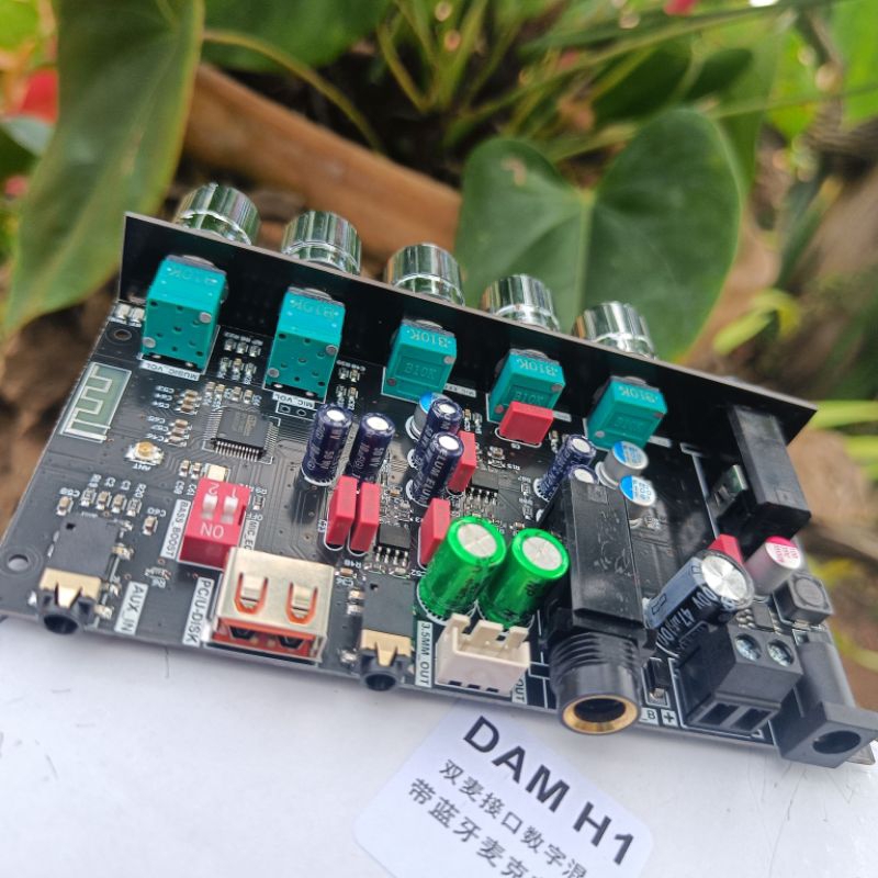 ZK-DAM H1คาราโอเกะไมโครโฟน,คาราโอเกะพร้อมบลูทูธ DC8-36V รองรับการถอดรหัส USB MP3จับคู่ TWS,WAV, FLAC, APE