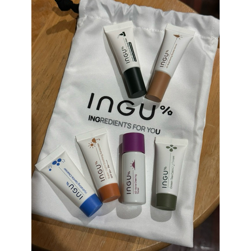 INGU Skin - ขนาดทดลองจำนวน 6 ชิ้น+ถุงผ้า
