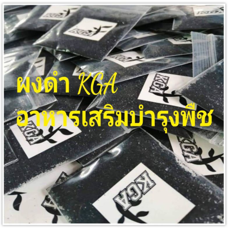 อาหารเสริมบำรุงพืช ผงดำKGA