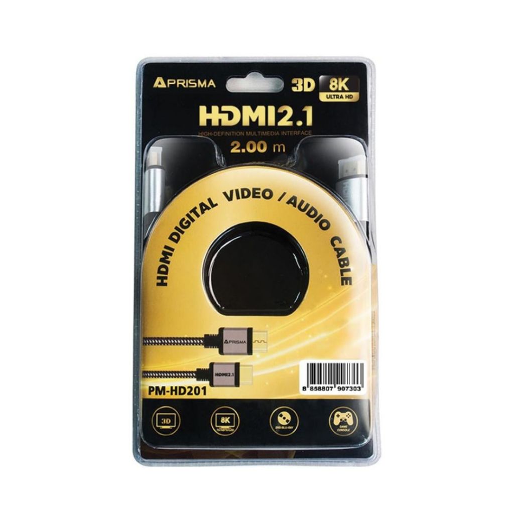 สาย HDMI PRISMA นำสัญญาณความละเอียด 8K (7680x4320) PM-HD801 สินค้ารับประกัน 5 ปี