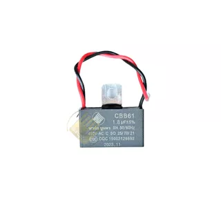 คาปาซิเตอร์พัดลม CBB61 450V 1uF-4uF ใช้ได้ทุกยี่ห้อ อะไหล่พัดลม