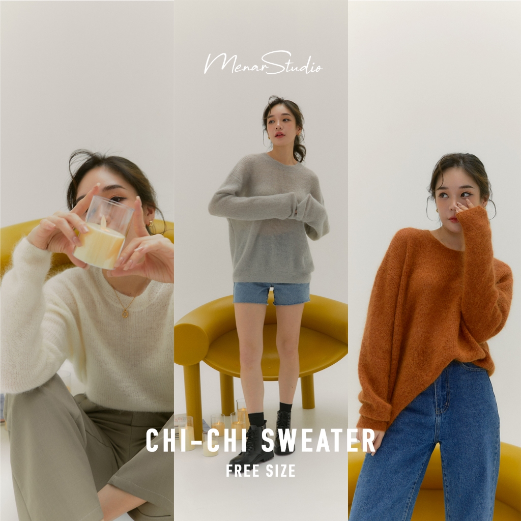 [ CHI-CHI SWEATER ] เสื้อคลุมตะมุตะมิมาก ใส่คลุมให้ลุคน่ารักตัวเล็กตัวน้อย ส่วนเนื้อผ้าไม่หนา หากหนาวแนะนำใส่อีทเทคเพิ่ม