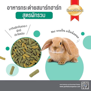 สมาร์ทฮาร์ท อาหารกระต่าย (ผักรวม) 3 กิโลกรัม / SmartHeart Rabbit - Mixed Veggies 3 kg.