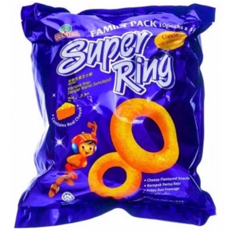 Super Ring ขนมข้าวโพดอบชีส (มี 8 ห่อเล็ก)