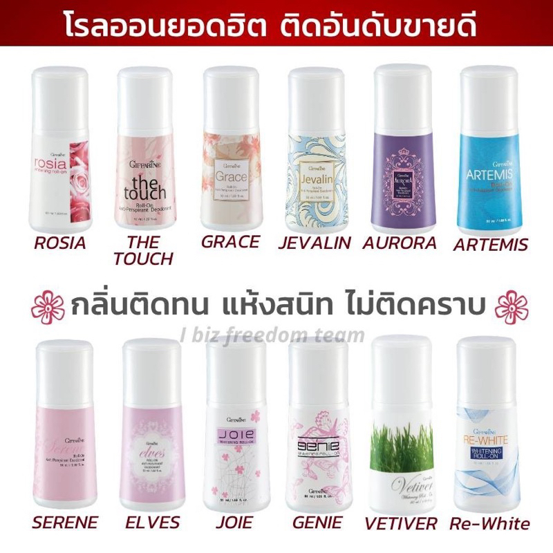 [ ของแท้ ! ] โรลออน ระงับกลิ่นกาย กิฟฟารีน โรลออนกิฟฟารีน โรลออนผู้ชาย โรลออนผู้หญิง ไม่เหนียวเหนอะหนะ Roll on Giffarine