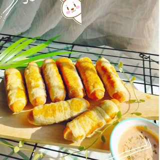 KETO โรตีพันไส้กรอกคีโต Homemade หอมกรุ่น นุ่ม อร่อย