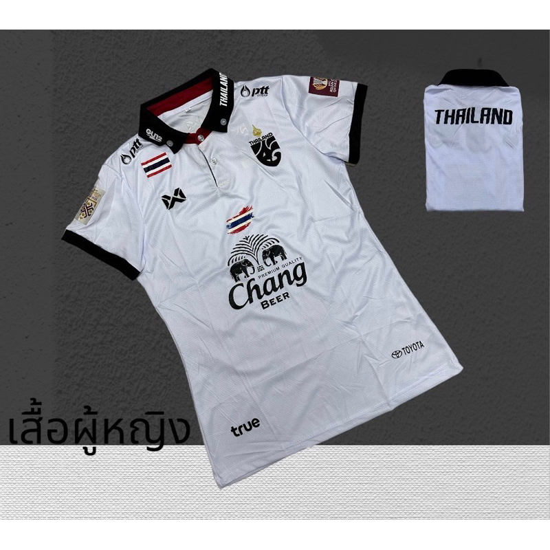 เสื้อบอลเสื้อกีฬาผู้หญิงขนาดฟรีไซร้อก32ถึง38ทรงเข้ารูปติดป้ายxL