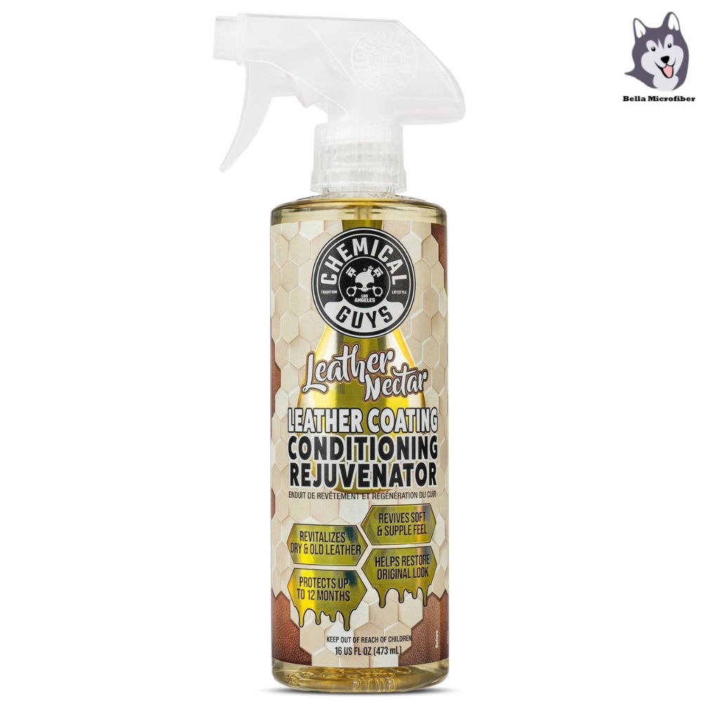 Chemical Guys Leather Nectar I Leather Coating Conditioning Rejuvenator น้ำยาฟื้นฟูสภาพหนัง