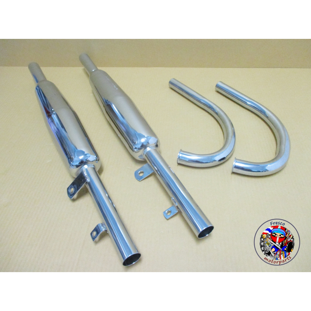 Fit For Honda CD125 CD175 CA175  Exhaust & Pipe Set ท่อรถมอเตอร์ไซด์ พร้อมคอท่อ