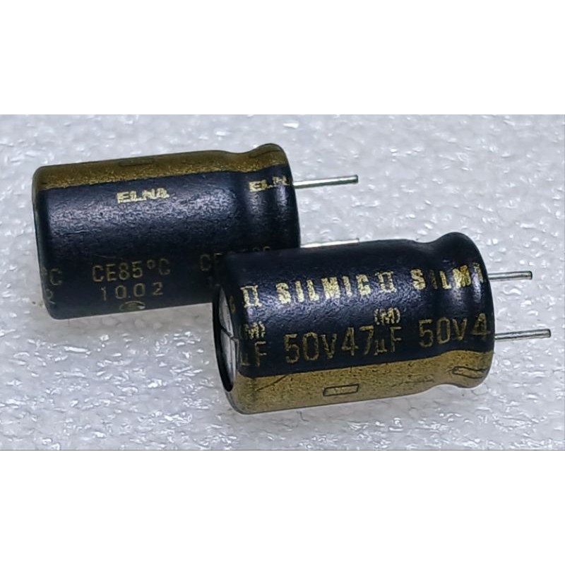 Elna Silmic II 47uf 50v (ตัดขา) Capacitor ตัวเก็บประจุ คาปาซิเตอร์