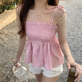 เสื้อผ้าแฟชั่นผู้หญิง สายเดี่ยว โชว์หลัง โชว์ไหล่ สไตล์เกาหลี แซบๆ HYBBDDDBX