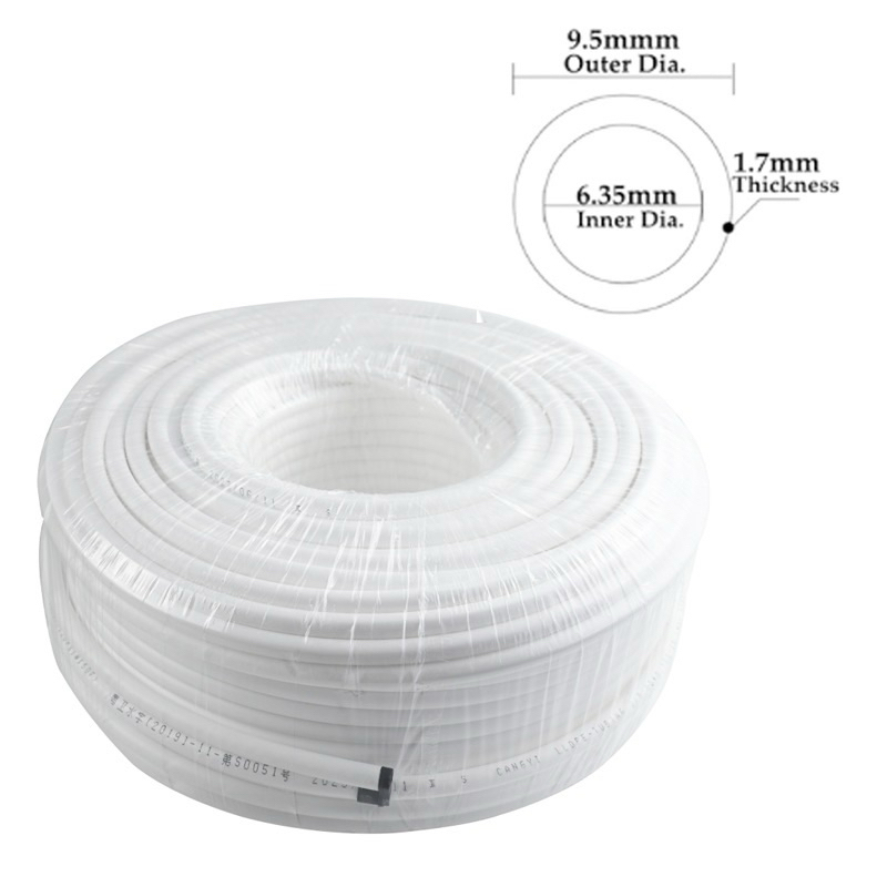 สาย PE ขนาด 3 หุน 3/8 นิ้ว 9.5 มม. สำหรับเครื่องกรองน้ำ หรือใช้เป็นสายพ่นหมอก Pipe Tube Hose RO Water System