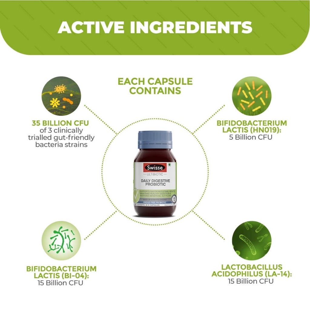 Swisse Daily Digestive Probiotic โปรไบโอติกส์ 30 เม็ด ดูแลระบบทางเดินอาหาร EXP05/2027 - รูปที่ 5