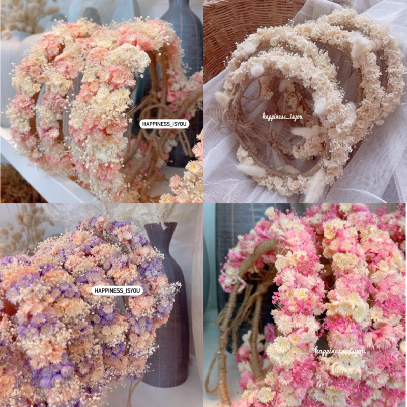 (พร้อมส่ง งานสวยที่สุด ) มงกุฎดอกไม้ มงกุฎปัจฉิม มงกุฎดอกไม้แห้ง มงกุฎรับปริญญา มงกุฎบัณฑิตน้อย