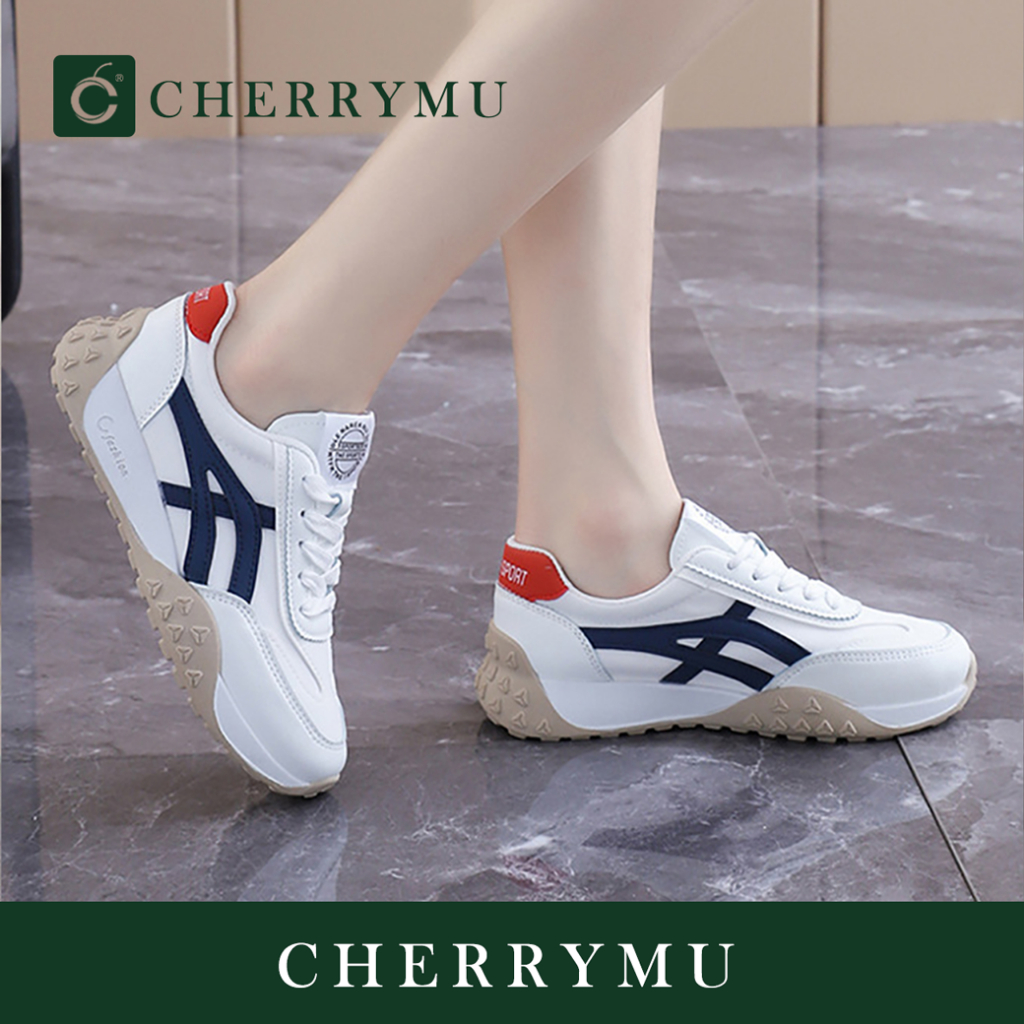 CHERRYMU รุ่นFQ192 รองเท้าผ้าใบนิ่มใส่สบาย [แนะนำบวกเพิ่มจากปกติ 1 เบอร์นะคะ]
